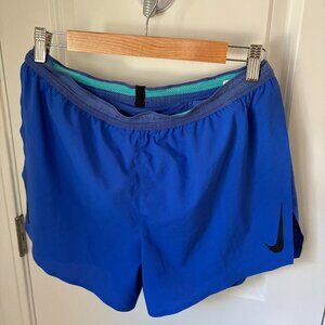 Nike Aeroswift ADV 2" Running Racing Shorts Blue Men’s Size M